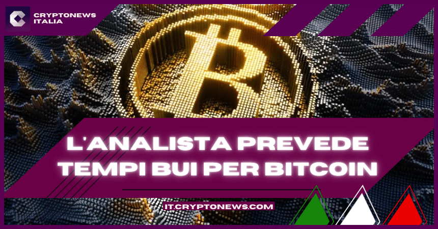Secondo l’analista si sta delineando uno scenario di massima sofferenza per i traders di Bitcoin e criptovalute