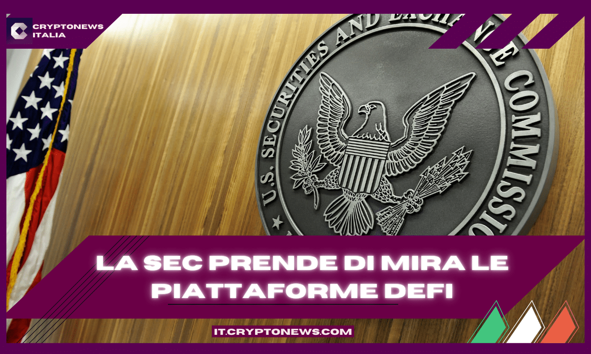 La SEC vuole estendere la definizione di exchange anche ai DEX!
