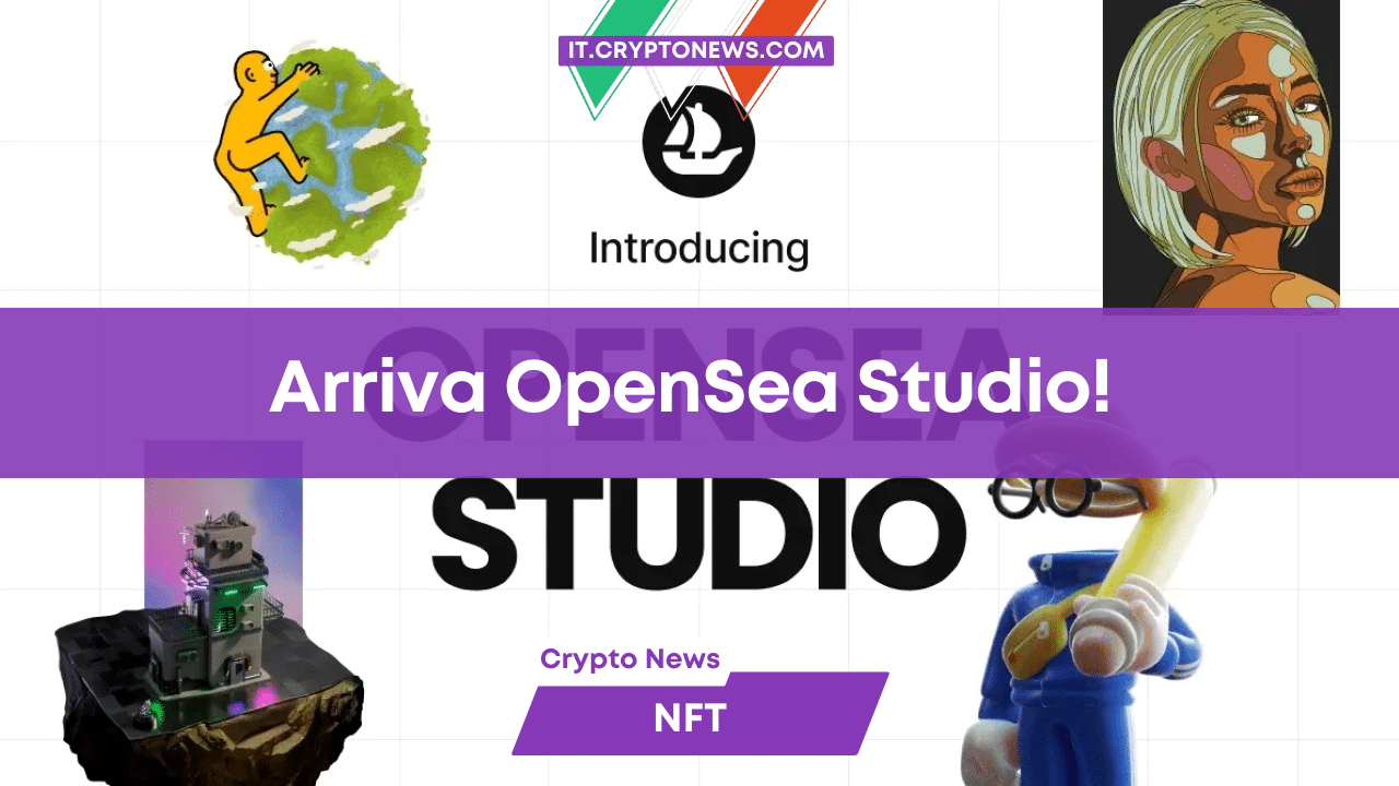 OpenSea presenta una nuova piattaforma per creare facilmente nuovi progetti NFT