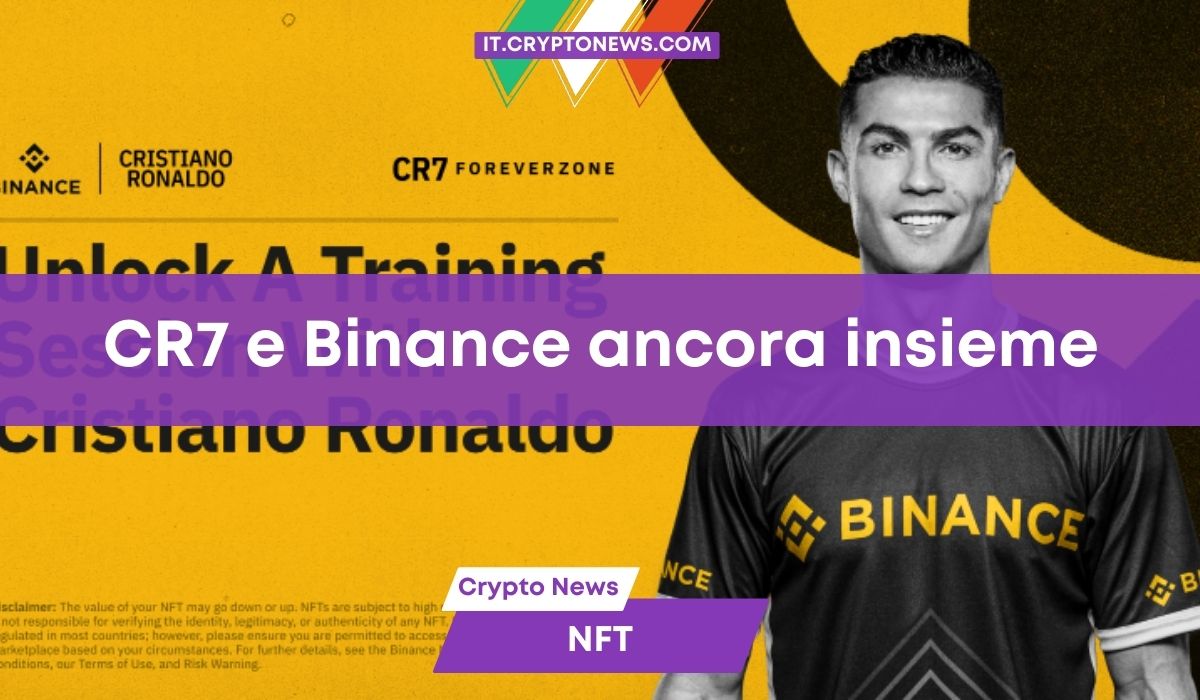 Cristiano Ronaldo e Binance presentano CR7 ForeverZone: la nuova collezione NFT
